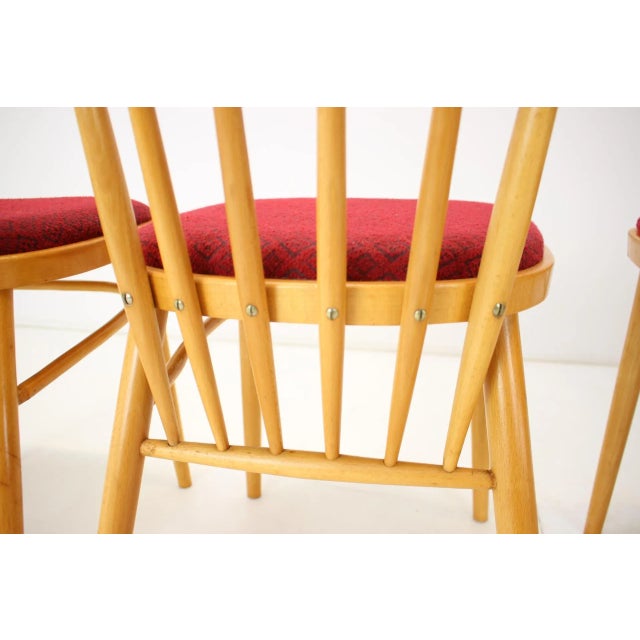 Wood Dining Chairs from Tatra Pravenec, 1970s, Set of 4 For Sale - Image 7 of 12