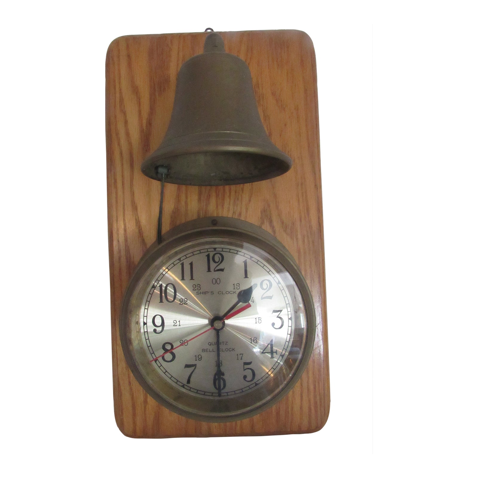 Early 20th Century Nautical Captains Ship's Solid Brass Clock and
