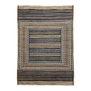 Vintage Handwoven Persian Kilim Rug 2'11" X 4'8" For Sale