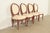 French Provincial Karges Style French Provincial Louis XV Brown Lacquered Dining Chairs, Set of Four For Sale - Image 3 of 12