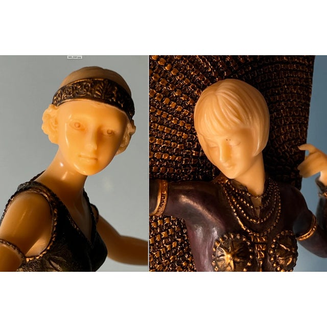 Art Deco Art Deco Ivorine Figurine Dancers - a Pair For Sale - Image 3 of 12