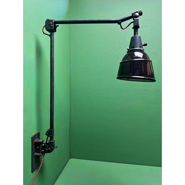 Vintage Wall Mounted Task Lamp by Curt Fischer for Midgard, 1930s For Sale - Image 9 of 11