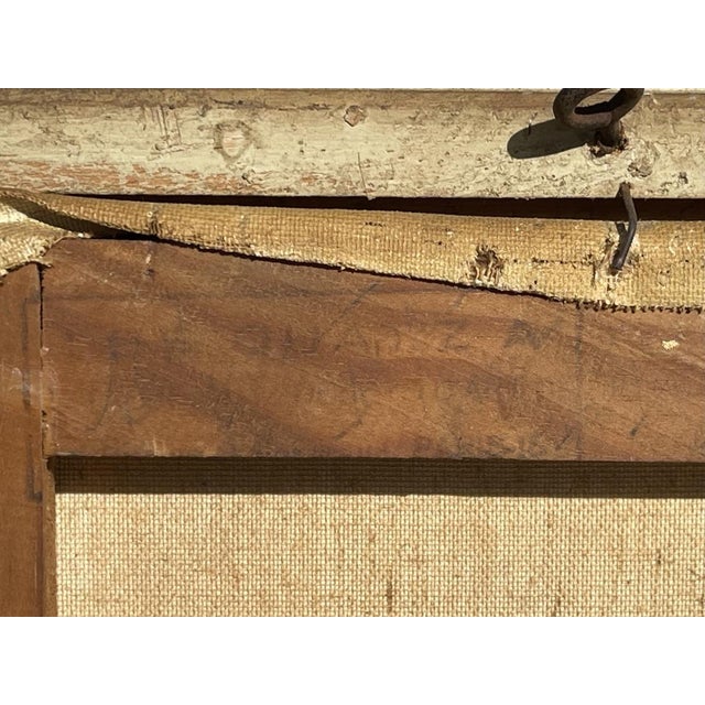 Albert Berne, Flower Market by the Conciergerie in Paris, Oil on Canvas, Framed For Sale - Image 11 of 12