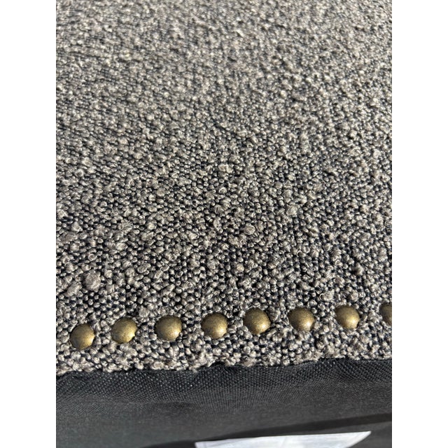 Textile Set of Six Bellevue Modern Charcoal Gray Chairs, Alder & Tweed For Sale - Image 7 of 7