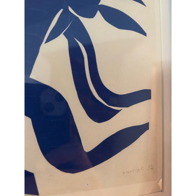 Matisse Postcard Prints From the Blue Nudes Series Circa 1952 Framed Matted Signed in Plate For Sale - Image 9 of 10