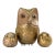 Set of 3 Bustamante Style Mixed Metal Owl Sculptures For Sale