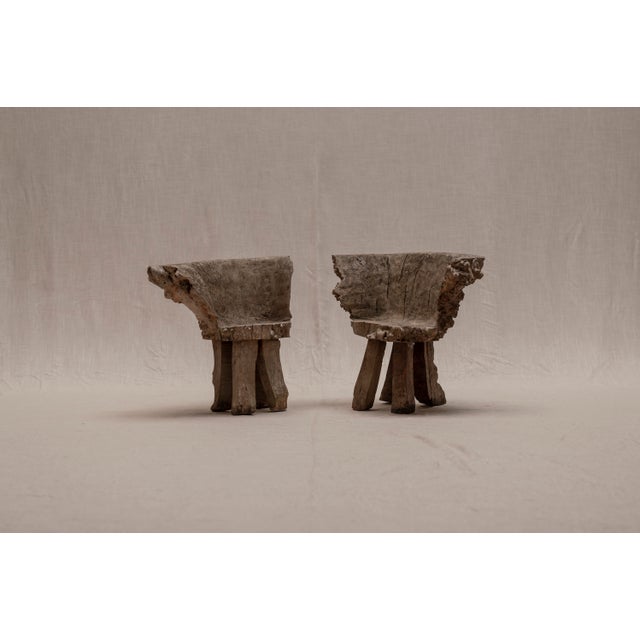 Vintage Sculptural Burlwood Side Chairs, 1970s, Set of 2 For Sale - Image 16 of 16