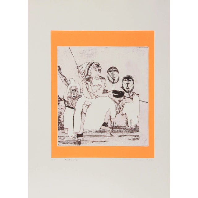 Mireille Kramer, Miscellaneous Iii, Aquatint Etching For Sale