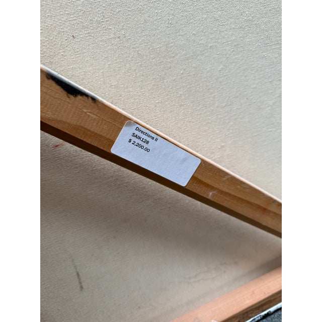 Circa 2002 Catherine Saiki "Directions I" Original Painting, Signed For Sale In San Francisco - Image 6 of 12