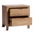 Contemporary Riley Natural Wood Contemporary Two-Drawer Nightstand For Sale - Image 3 of 8