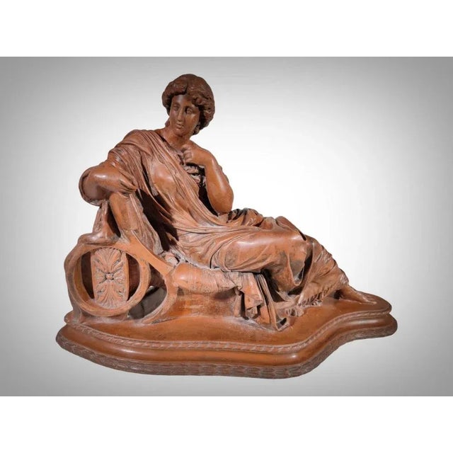 Large Antique Sculpture, 1880 For Sale - Image 11 of 13