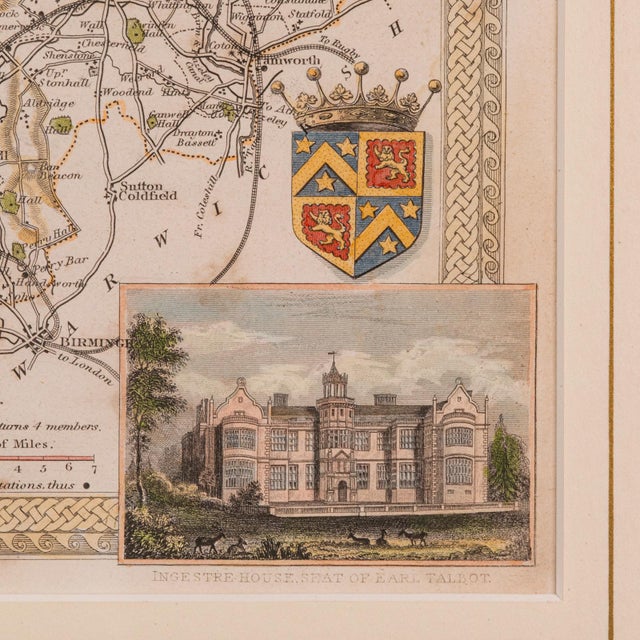 1850's Antique County Map For Sale - Image 9 of 12