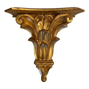 Vintage Italian Neoclassical Gilt Wood Wall Bracket