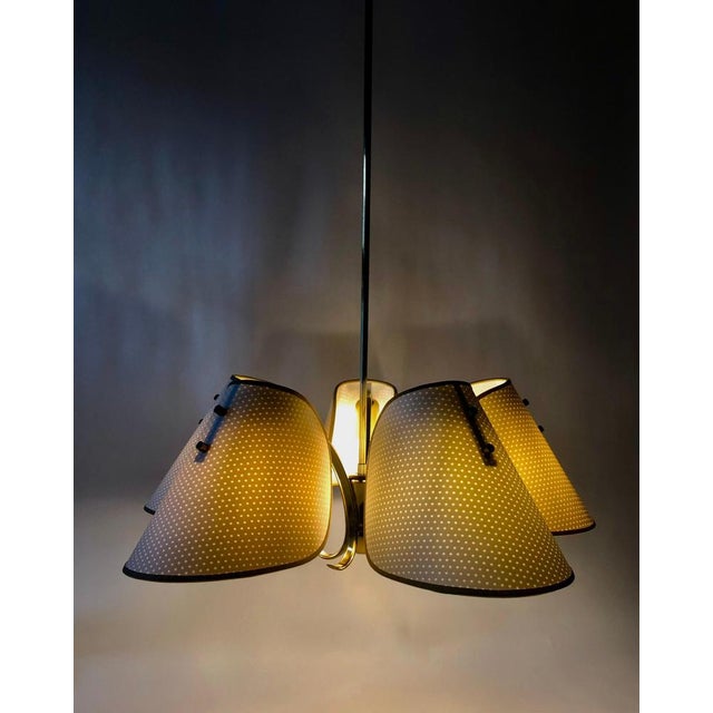 Vintage Austrian Brass Chandelier, 1960s For Sale - Image 6 of 15