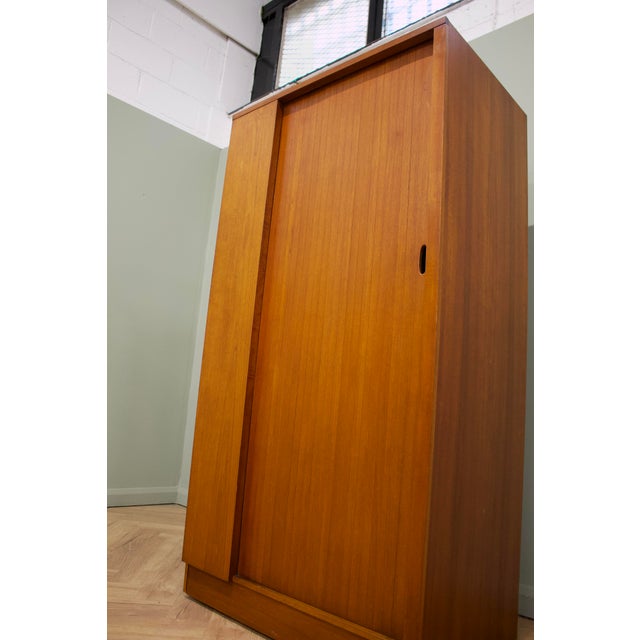 Brown Teak Double Door Wardrobe from Austinsuite, 1960s For Sale - Image 8 of 12