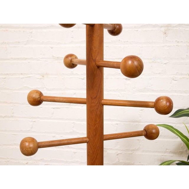 Mid 20th Century Danish Teak Coat Rack For Sale In Los Angeles - Image 6 of 8