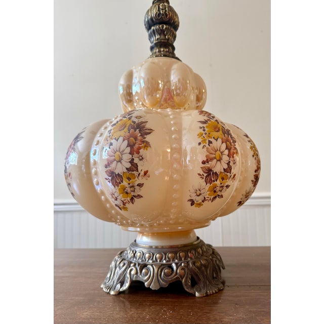 Mid 20th Century Carl Falkestein Bubble Regency Beaded Lamps - a Pair For Sale - Image 9 of 12
