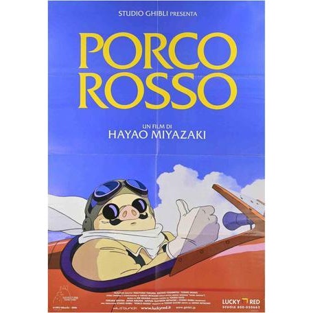 1990s Vintage Italian 2-Foglio Porco Rosso Poster by Studio Ghibli, 1990s For Sale - Image 5 of 5
