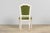 Antique French Louis XVI Style Painted Accent Chair in Moss Green Mohair For Sale - Image 11 of 18