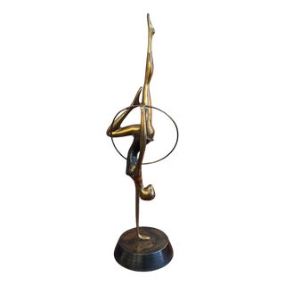 Bronze Hoop Dancer Figurine, 1930s For Sale