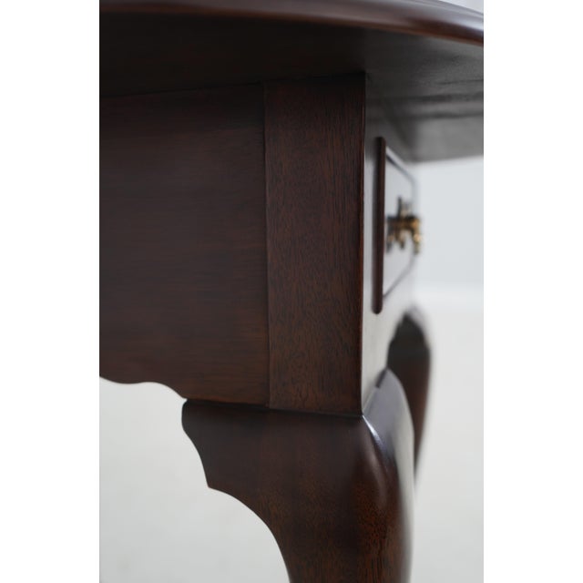 Stickley 1 Drawer Oval Mahogany Lamp Table For Sale - Image 15 of 18