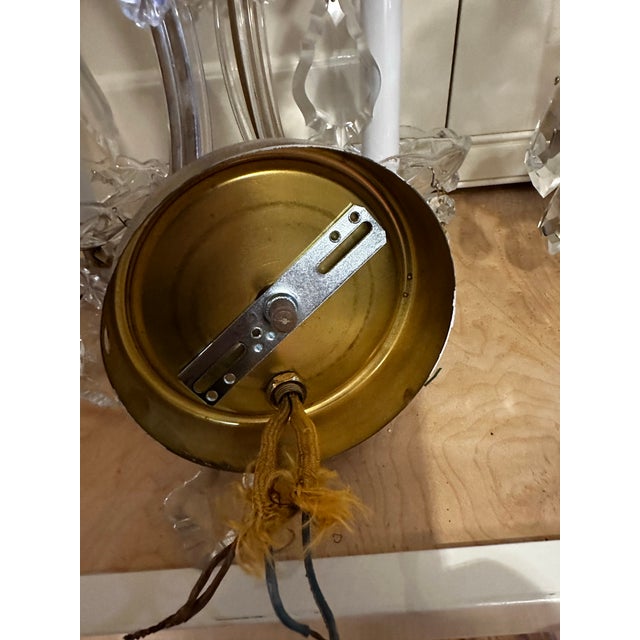 Vintage Pair of Two Arm Maria Theresa Wall Sconces With Mirrored Backs. For Sale - Image 4 of 10