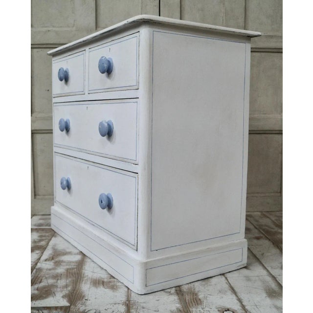 Late 19th Century Victorian Painted Chest of Drawers, 1890s For Sale - Image 5 of 6