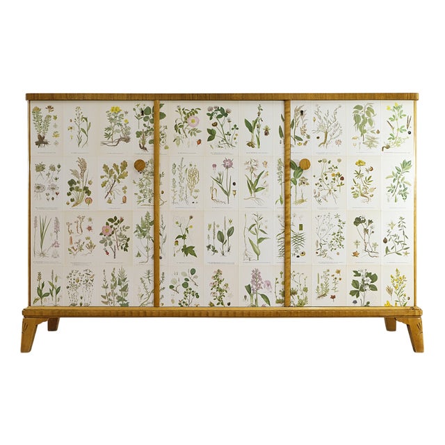 Modern Swedish Cabinet Nordens Floraby C.A.M Lindman in the style of Josef Frank, 1940s For Sale