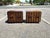 A striking pair of vintage Brutalist nightstands by Lane Furniture, crafted in the United States during the 1970s. These...