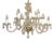 Bohemian Glass Crystal 12-Light Chandelier from Royal Dux, 1970s For Sale