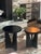 Uttermost Modern and sophisticated, this set of two nesting tables features strong angular lines and is layered in dark...