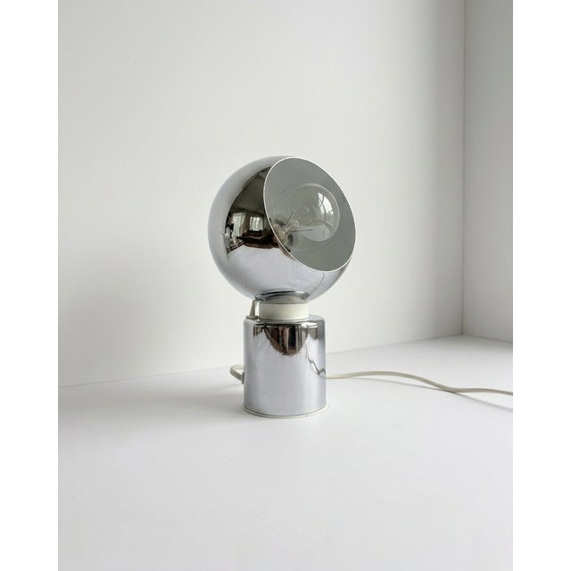 Magnetic Globe Table Lamp in Chrome by Goffredo Reggiani, Italy, 1970s For Sale - Image 11 of 11