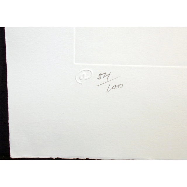 1980s William Papas "Essex Street, New York" Signed Numbered Hand Colored Etching, New York For Sale - Image 5 of 7