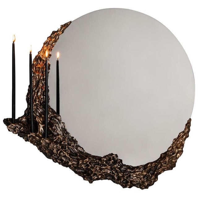 Metal People VIII Mirror in Polished Stainless Steel by William Guillon For Sale - Image 7 of 7