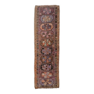 Vintage Decorative Turkish Kars Kilim Rug - 4`9″ X 13`9″ For Sale