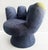 Textile Late 20th Century Original Blue Vintage Ballpark Upholstered Hand Lounge Chair For Sale - Image 7 of 9