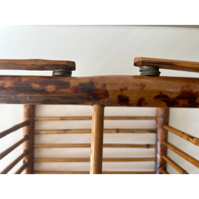Vintage Bamboo Wine Bottle Holder For Sale - Image 10 of 11