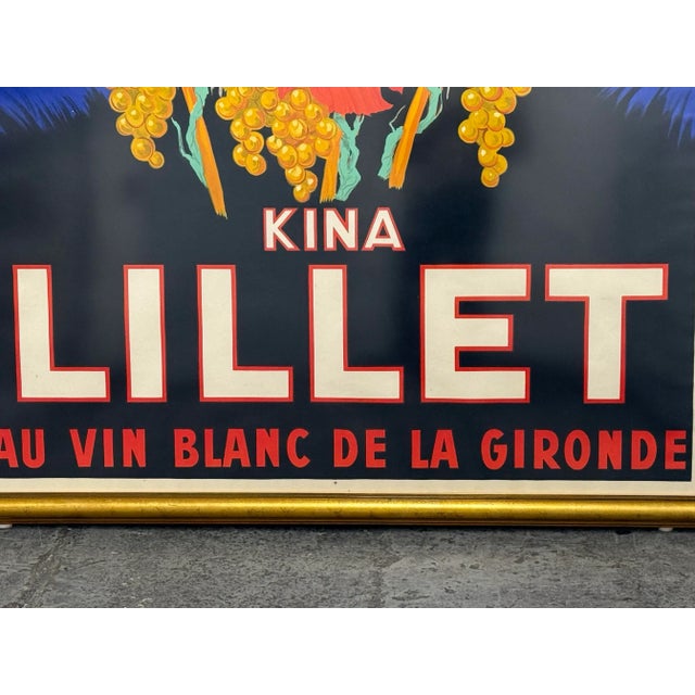 Circa 1937 Robys Kina Lillet Original Poster, Framed For Sale - Image 10 of 12