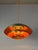 Danish Gold Orange Slatted Lamp For Sale - Image 11 of 11