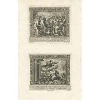 H. Carattoni, Religious Illustration Depicting God's Covenant with Abraham, 1850, Print For Sale