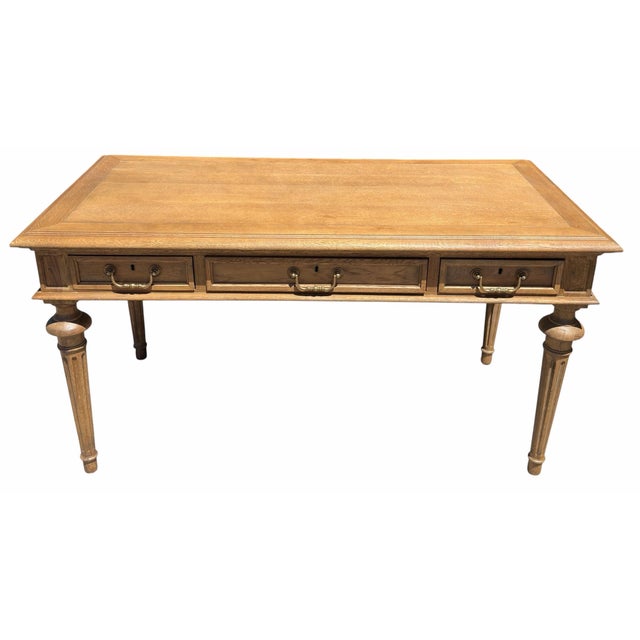 Directoire Style French Country Partner Desk Writing Table.