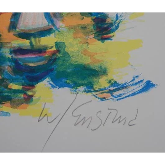 Artist: Wayne Ensrud, American (1934 - ) Title: Bayside Year: 1980 Medium: Lithograph, signed and numbered in pencil...