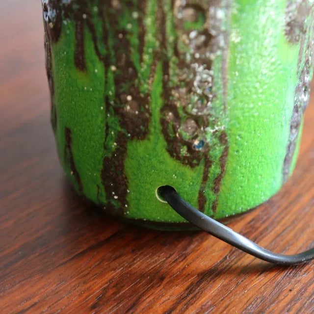 Vintage Table Lamp in Fat Lava from Scheurich, 1960s For Sale - Image 10 of 14