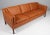 Børge Mogensen three-seat sofa new upholstered with walnut elegance aniline leather. Legs of teak. Model 2213, made by...