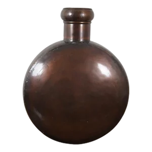 Vintage Hammered Copper Canteen Jug Flask Vessel Bottle