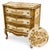 Renaissance Italian Giltwood Three-Drawer Crossbow Chest of Drawers, 1960s For Sale - Image 4 of 10