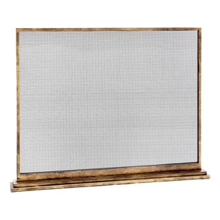 Aged Gold August Fireplace Screen Iron For Sale