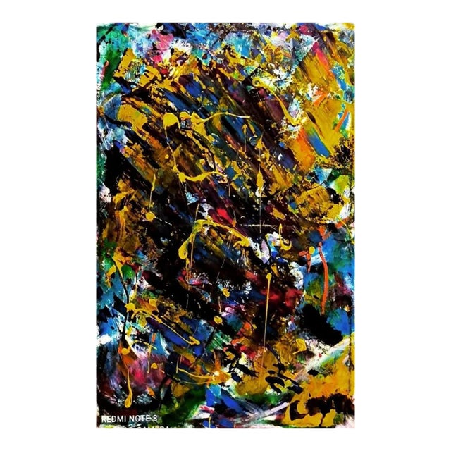 Laura Placa, Nero, Acrylic Painting, 2020 For Sale