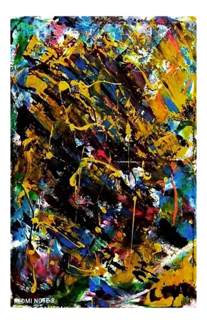 Laura Placa, Nero, Acrylic Painting, 2020