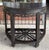 Ebony Antique Chinese Black Ebony Demilune Console Table For Sale - Image 8 of 8